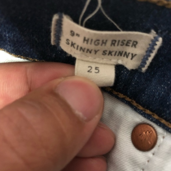 Madewell 9” High Riser Skinny Skinny Size 25 - Picture 4 of 4